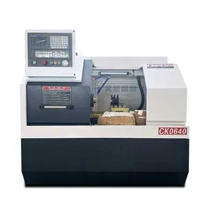 Ck0640 Mini Torno de metal Neumático Contrapunto Máquina de torno CNC Máquina de torno automático