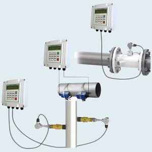 Medidor de fluxo de água ultrassônico portátil, de parede, medidor de fluxo de água