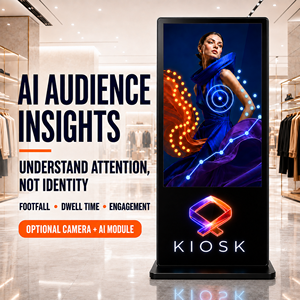 Kiosco Humano Digital Interactivo con IA de 55 Pulgadas con Pantalla Táctil, Cámara y Asistente Multilingüe para Recepción Virtual y Orientación - Product Image 4