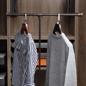Système de levage de <span class=keywords><strong>penderie</strong></span> latéral escamotable CCH, <span class=keywords><strong>tringle</strong></span> de placard réglable pour <span class=keywords><strong>penderie</strong></span>, système de levage de vêtements escamotable - Product Image 4