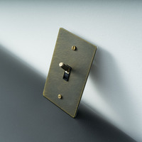 Interrupteur à bascule en laiton bronze, norme américaine, variateur LED, contrôleur de lampe de chevet pour hôtel et maison, GFCI, USB Type-C