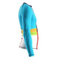 Rashguard pour homme UPF 50+ à séchage rapide, antimicrobien, manches longues, impression personnalisée sur toute la surface pour les sports nautiques