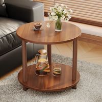 Table d'appoint contemporaine mobile, table basse minimaliste, petite table de chevet multifonctionnelle, étagère de rangement pour salon et chambre