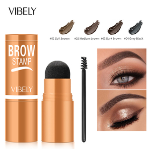 Pomade de maquillage végétalien teinte noire et brune façonnant une étape 10 types de timbre de <span class=keywords><strong>sourcil</strong></span> en forme de <span class=keywords><strong>sourcil</strong></span> Kit de <span class=keywords><strong>pochoir</strong></span> timbre de <span class=keywords><strong>sourcil</strong></span> - Product Image 4