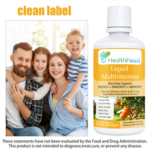 Custom Label 100% Vegan Multivitamins Oral Liquid Boost Immunity Improve Memory Sugar Free Food <b>Supplement</b> Multivitamins Drink - Product Image 6
