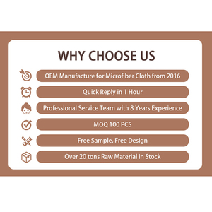 Bán buôn Lint mềm miễn phí 8 màu sắc tùy chỉnh in logo sợi nhỏ sợi nhỏ vải quang học với logo - Product Image 6