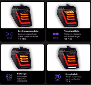 ชุดติดตั้งไฟท้าย LED AURON สำหรับปี 2018-2020 แบบใส เสียบใช้งานได้ทันที 12V 36W 6000K 6000 ลูเมนส์ ไฟท้ายสีแดง/ไฟเลี้ยว ใหม่ รับประกัน 1 ปี - Product Image 3