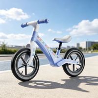 Vélo d'équilibre pour tout-petits, cadre intégré en nylon, 12-14 pouces, vélo à pousser pour enfants avec lumière colorée, boîte personnalisée, fourni par l'usine