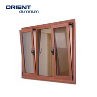 Ventanas de aleación de aluminio y fabricante de puertas Arco superior Ventana de madera de aluminio