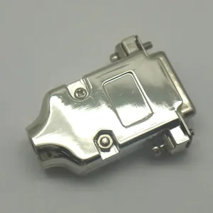 Db15p连接器用锌合金金属后壳，匹配光泽Db15金属后壳