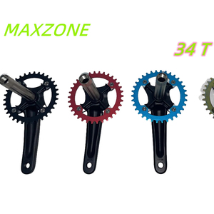 MAXZONE多种颜色可用耐用山地车链轮曲柄铝合金170毫米<span class=keywords><strong>34t</strong></span>自行车曲柄组 - Product Image 1