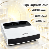 Projecteur laser UST CAAVITS OEM 0.235 4800lm WXGA 3LCD à ultra courte focale pour salle de réunion, fabricant de marque personnalisée