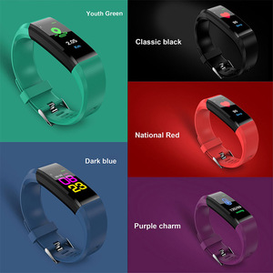 <span class=keywords><strong>115</strong></span> <span class=keywords><strong>Plus</strong></span> reloj inteligente pulsera para hombres y mujeres pulsera inteligente Fitness Tracker presión reloj deportivo Monitor de ritmo cardíaco banda - Product Image 3