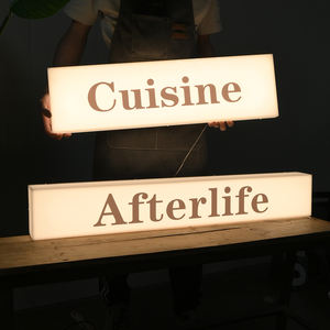 Caja de luz publicitaria de Guangzhou Caja de luz acrílica cuadrada Slender LightBox Logo Productos publicitarios - Product Image 1