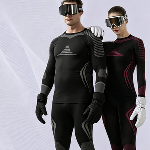 Ensemble de <span class=keywords><strong>sous</strong></span>-vêtements thermiques unisexe pour sports d'hiver et de <span class=keywords><strong>ski</strong></span>, séchage rapide, compression, survêtement moulant pour snowboard, best-seller - Product Image 3