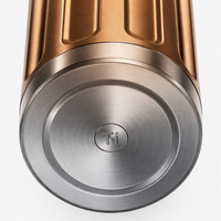 Gobelet isotherme à double paroi en titane pur de 17 oz avec couvercle à paille, isolation thermique de 12 à 24 heures, forme conique, gobelet de voyage personnalisé