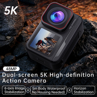 Kamera Aksi 5K Tahan Air, Kamera Vlog dengan Layar