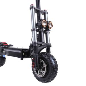 Trottinette électrique tout-terrain JLM J30 MAX pour adultes, 200 kg, double moteur 6000W, pneus gonflables 11 pouces, vente en gros depuis l'entrepôt américain - Product Image 4