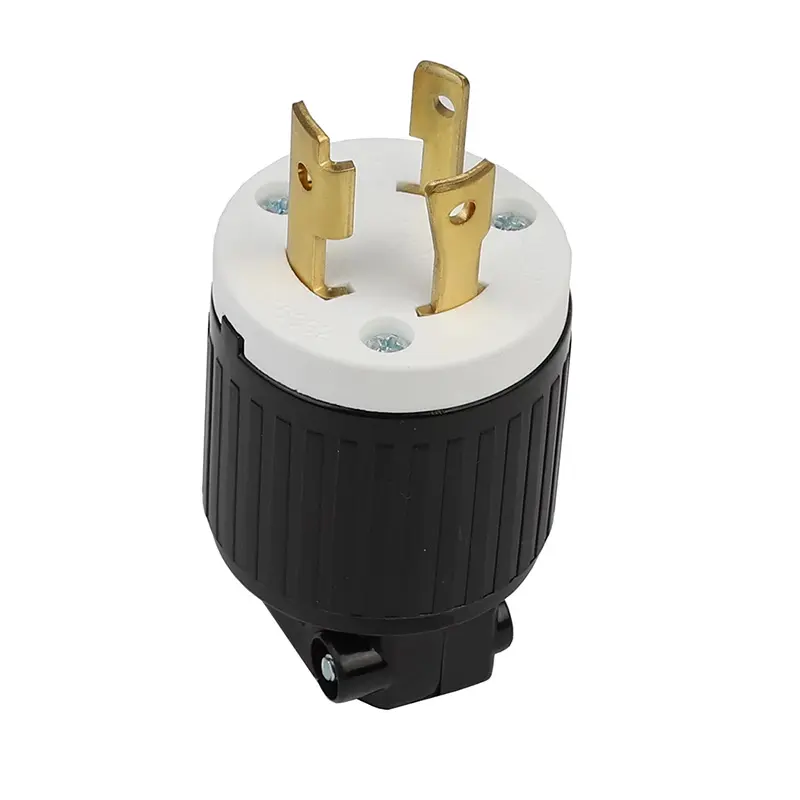 LK-6332 Nema L6-30P US 30A 250V Outdoor Extension Industry Receptacle Connector America Tripolar Male Locked Plug 30A 250V