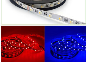 Bande lumineuse LED basse tension RGBW 4 en 1, largeur 10 mm, 12V 24V, 60 LED/m, auto-adhésive, pour décoration de mariage et de divertissement - Product Image 5