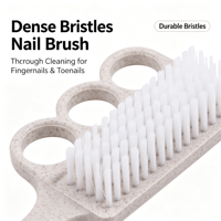 Nouveaux outils pour ongles, brosse à poussière en plastique durable, nettoyage des ongles, traitement des ongles par luminothérapie, ponçage, poils en plastique