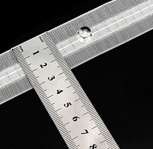 Ruban plissé pour rideaux, ruban à plis de 3 cm, ruban à anneaux pour rideaux - Product Image 1