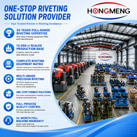 Riveteuse orbitale CNC pour l'industrie de la serrurerie et système modulaire intégré de rivetage pneumatique silencieux à double tête avec contrôle PLC, robuste et de qualité industrielle