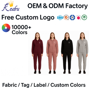 Set Casual da <span class=keywords><strong>Donna</strong></span> 2 Pezzi con Felpa e Pantaloni della Tuta, Tuta Morbida ed Elastica per Tempo Libero Quotidiano e Jogging all'Aperto - Product Image 1