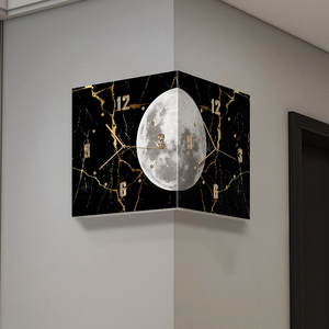Horloge murale LED <span class=keywords><strong>Orsay</strong></span> Art sur mesure en gros, design moderne de luxe, œuvre d'art nature morte contemporaine, horloge lumineuse suspendue pour hôtel et salon - Product Image 6