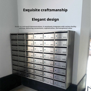 Boîte <span class=keywords><strong>aux</strong></span> <span class=keywords><strong>lettres</strong></span> moderne en acier inoxydable, durable et écologique, pour villa, centre commercial et école, avec <span class=keywords><strong>design</strong></span> mural - Product Image 3