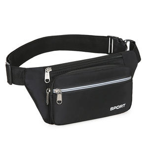 Men's Waist <b>Bag</b> Multiple Compartments Water Resistant Nylon Sport Fanny Pack for Leisure Travel - Product Image 5