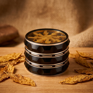 Aluminum Alloy Metal <b>Herb</b> <b>Grinder</b> Lightning Bolt Design Manual <b>Grinder</b> Smoking Accessory 63mm 4-Layer - Product Image 4