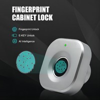 Serrure de Tiroir Électronique Qidots F040 - Serrure Automatique pour Armoire - Serrure Intelligente à Empreinte Digitale pour
