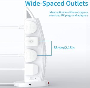 Anh điện dải tháp mở rộng Chì/đa cắm ổ cắm 12 cách ổ cắm bảo vệ tăng điện Dải điện Trạm Sạc - Product Image 2