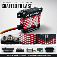 Servomoteur haute performance 22KG XQ-POWER XQ-S2221F numérique sans noyau avec engrenages en acier inoxydable étanche 8.4V pour avion RC Vente en gros OEM ODM