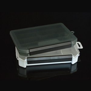 Universal Rigid Fishing <b>Tackle</b> <b>Box</b> Plastic Waterproof Portable Accessory Storage Case White And Gray Compartmentalized Lure <b>Box</b> - Product Image 1