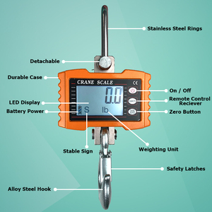 ميزان رافعة رقمي من تويو-إنترناشونال بسعة 300 كجم و500 كجم و1000 كجم و1500 كجم و2000 كجم بدقة 0.1/0.2 كجم - Product Image 5
