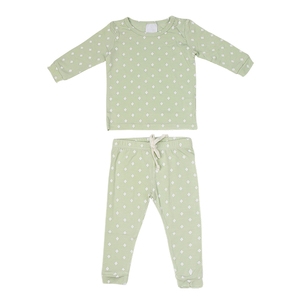 Pyjamas pour enfants personnalisés en modal, pyjamas écologiques pour garçons, vêtements de nuit pour enfants, ensemble de vêtements de détente en jersey pour enfants - Product Image 1