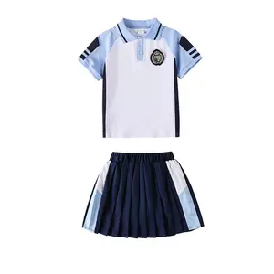 Ropa deportiva de estilo académico para niños de verano, diseños de uniformes escolares de jardín de infantes, gran oferta de ropa para niños de uniforme escolar