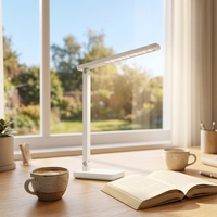 Lampe de table LED de style minimaliste pour la maison, le bureau, la lecture, protection des yeux, lampe de travail pliable et réglable pour étudiants