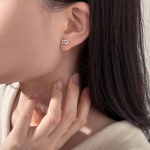 Dylam <b>Cute</b> Design Non Tarnish Non Fade S925 Silver Pig Nose Stud <b>Earrings</b> for Women Girls Gifts Daily Wear Dress up - Product Image 3