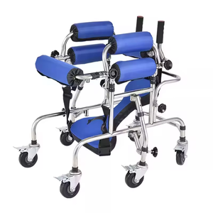 Andador y Rollator Pediátrico Azul Antivuelco de Acero Inoxidable para Niños con Discapacidad - Product Image 2