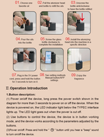 Diffuseur électrique de parfum de maison Anti-fuite de vente chaude Machine de diffuseur de parfum Wifi intelligente de luxe de haute qualité