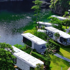 Capsule Spatiale Mobile de Luxe 28m² avec 2 Chambres, Cuisine, Toilettes et Conception à Deux Étages pour Camping en Plein Air - Product Image 5