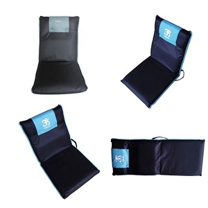 Outdoor Indoor Comfortable Padded Adjustable Ground Folding <strong>Floor</strong> Chair <strong>Seat</strong> with Backrest - Product Image 5