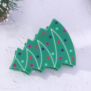 กิ๊บติดผมลายการ์ตูนคริสต์มาส น่ารัก ลายฉลาม หมวกสโนว์แมน เครื่องประดับผม กิ๊บติดผมแบบครึ่งหัว สำหรับติดด้านหลังศีรษะ สไตล์วันหยุด - Product Image 6