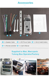 HD một DIN DC12-24V xe buýt DVD phương tiện truyền thông âm nhạc Máy nghe nhạc Mic đầu vào đài phát thanh đài phát thanh hệ thống âm thanh được xây dựng trong SD USB khe cắm với microphone - Product Image 3