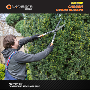 551082 Cisailles à haies professionnelles de 25 pouces avec lame en acier au carbone SK-5 et poignées souples pour la taille des arbustes de jardin - Product Image 2
