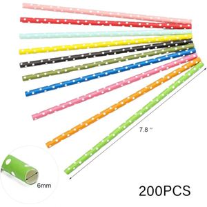 Wholesaler 100 Pack Dot Paper <b>Drinking</b> <b>Straws</b> Recyclable Multi Colored Party <b>Straw</b> Set Biodegradable Paper <b>Straws</b> <b>for</b> <b>Drinking</b> - Product Image 2