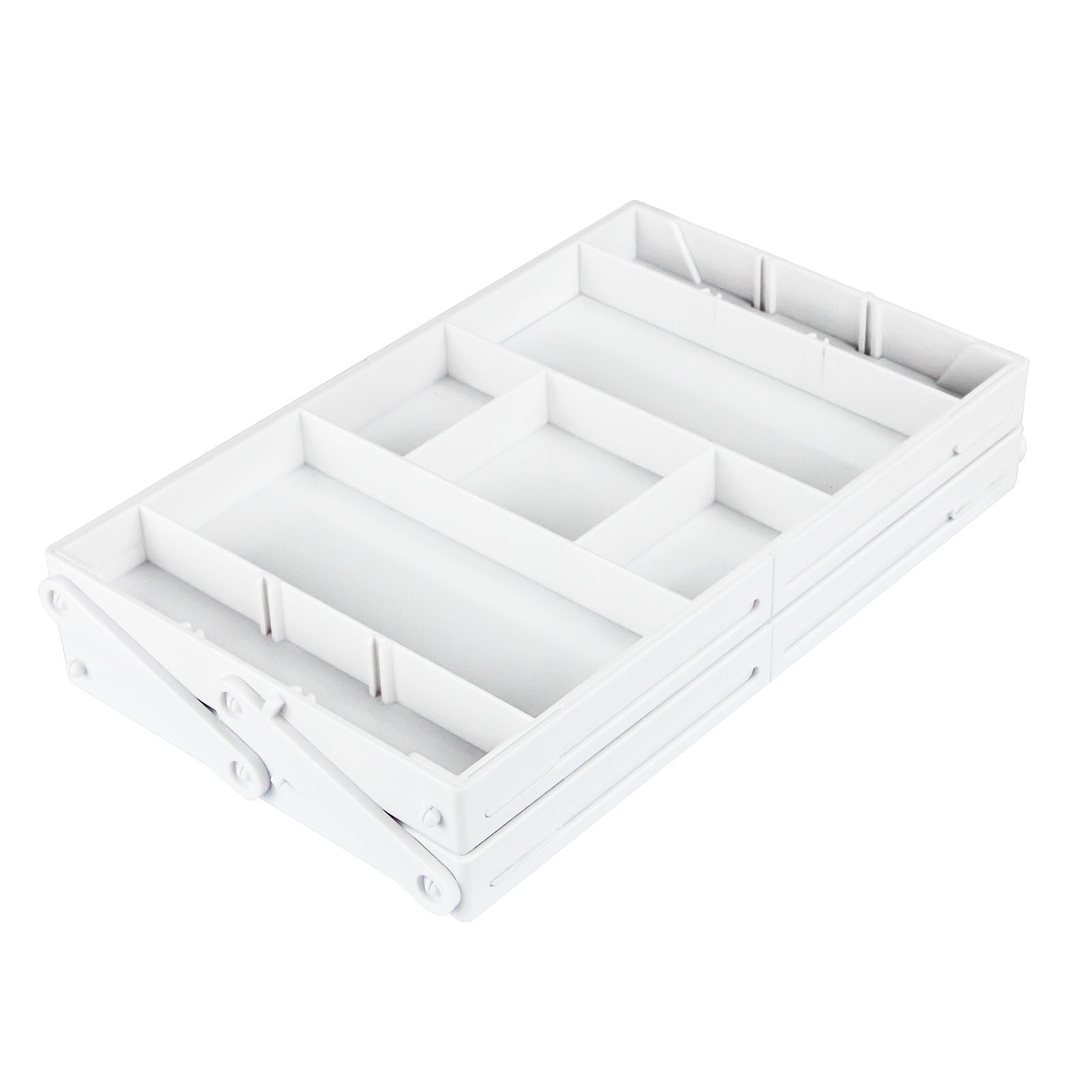 1 rangée 2 niveaux-blanc